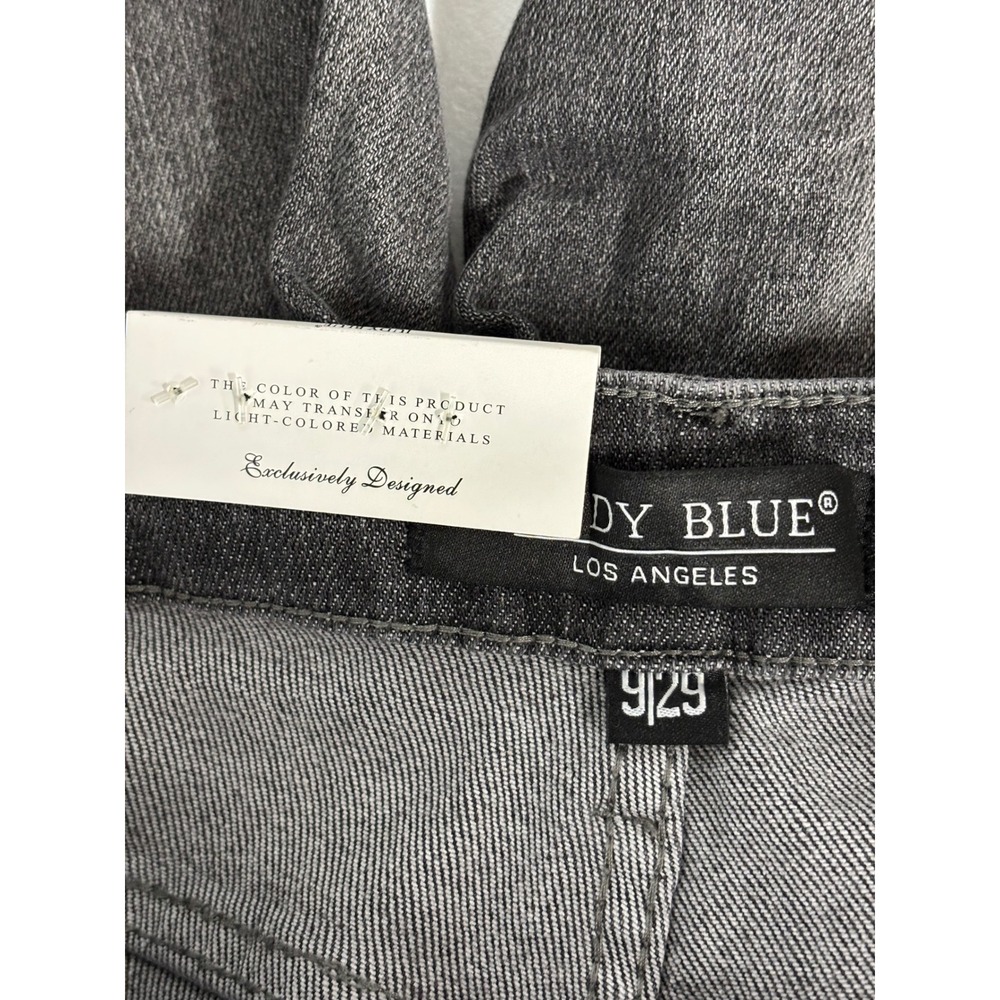 Judy Blue Womens High Waist Skinny Jeans Grey Raw Hem JB88792 GRY Size 9/29 NEW - Picture 3 of 4